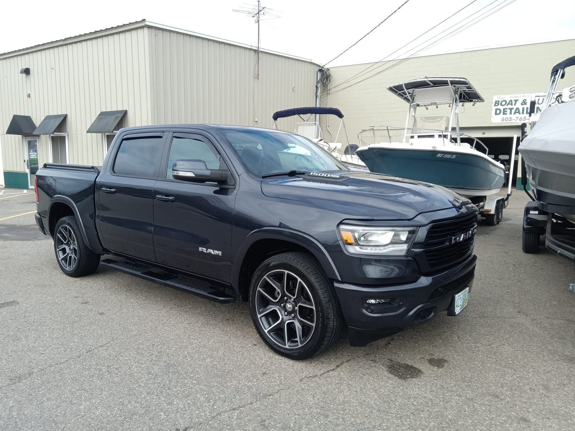 Black RAM truck detailed exterior