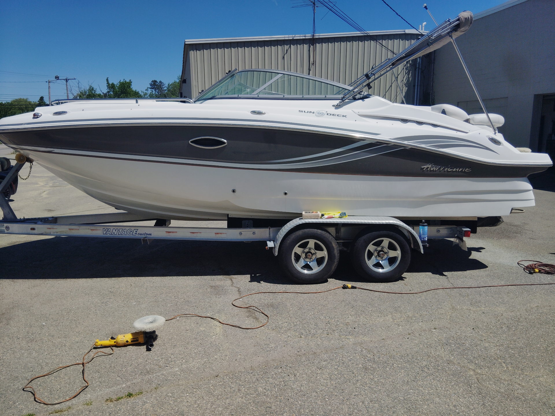 Restored boat exterior by Rye Boat & Auto Detailing