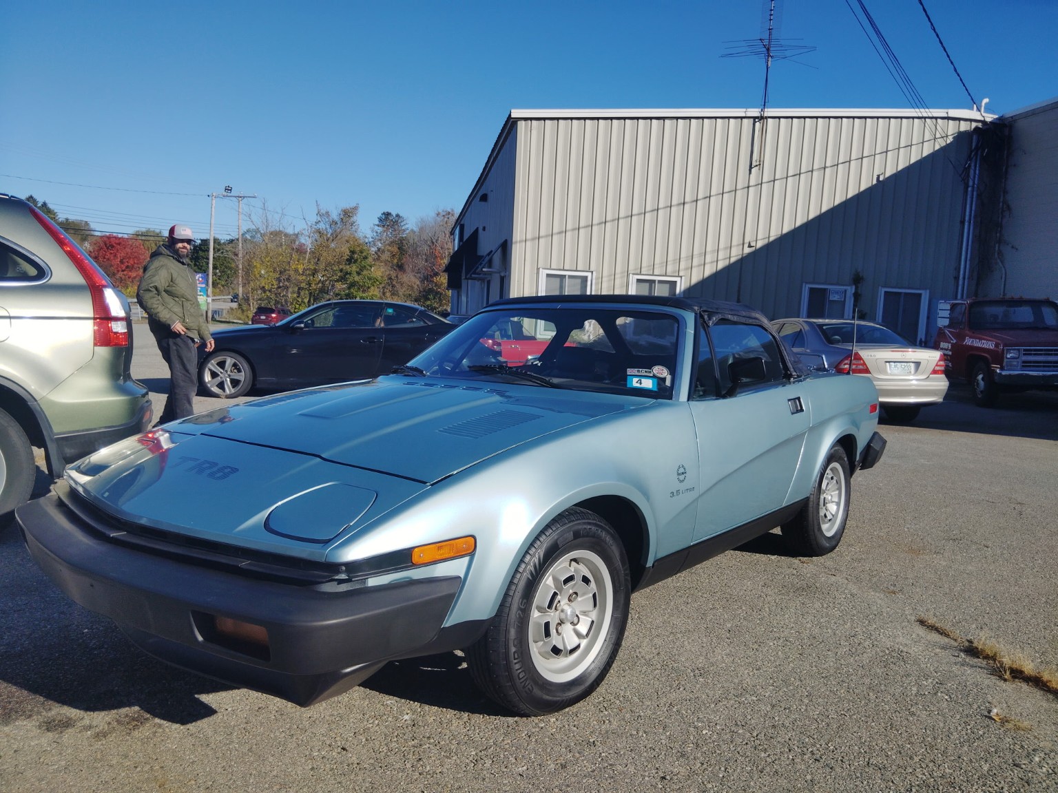 Vintage Triumph TR8 detailed by Rye Boat & Auto Detailing