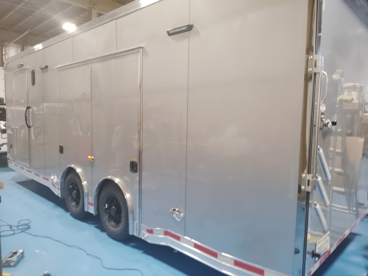 Enclosed specialty trailer cleaned and detailed
